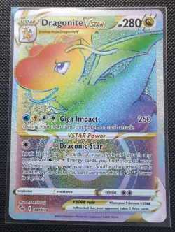 Pokemon TCG - Dragonite VSTAR 081/078 Pokemon GO Holo Secret Rainbow Rare - Image 2
