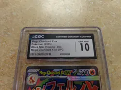 CGC 10 Mega Charizard X ex Pokemon (2025) Black Star Promos - 023 UPC - Image 2