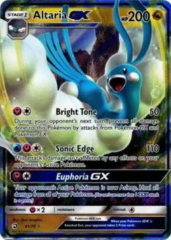 Lightly Played Altaria GX - 41/70 - Ultra Rare Pokemon Dragon Majesty - Image 1