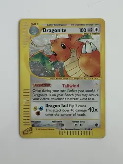 Pokemon TCG Dragonite 9/165 Expedition Holo E-Reader - Image 1