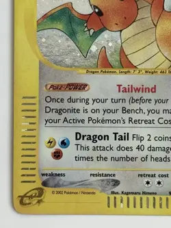 Pokemon TCG Dragonite 9/165 Expedition Holo E-Reader - Image 5