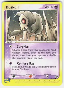 Pokemon tcg Sandstorm Duskull Lightly played - Image 1