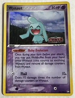 Pokemon Wynaut 70/108 Reverse Holo EX Power Keepers 2007 Near Mint NM Stamped - Image 1