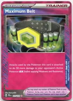 Pokemon TCG Maximum Belt SV: Prismatic Evolutions ACE SPEC Rare 117/131 Holo - Image 1