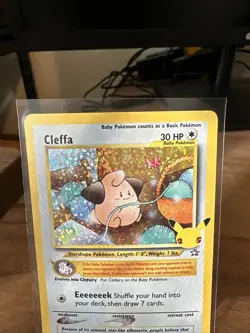 Pokemon Cleffa Celebrations 25th Anniversary Holo 20/111 - NM - Pack Fresh - Image 2