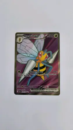 Pokemon TCG Beedrill ex 098/086 Chaos Rising Full Art Ultra Rare Holo - NM - Image 1