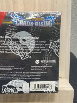 Pokemon Mega Evolution Chaos Rising Booster Box Creased Corners - Image 4