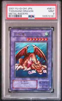 Yu-gi-Oh! Thousand Dragon Metal Raiders ME-11 | 2001 | Holo | PSA 9 Mint - Image 1