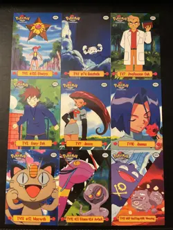 Full Set of Pokemon Topps TV Animation Edition Puzzle Cards - Complete TV5-TV13 - Image 2