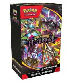 Pokemon TCG Mega Evolution-Pitch Black Booster Bundle (6 Packs) *PRESALE* - Image 1