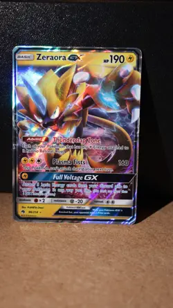 Zeraora GX 86/214 Sun & Moon Lost Thunder Pokemon TCG Card Near Mint - Image 1