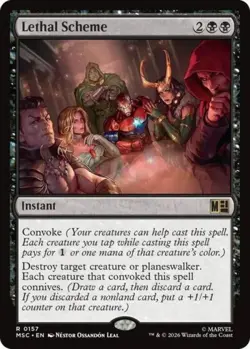 ~ Lethal Scheme (Surge Foil) ~ NM Foil ~ Commander: Marvel Super Heroes ~ MTG ~ - Image 1