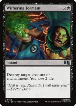 ~ Withering Torment ~ NM ~ Commander: Marvel Super Heroes ~ MTG ~ - Image 1