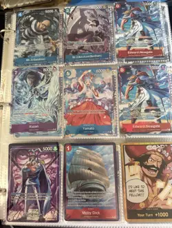 MASSIVE ONE PIECE CARD LOT, 160 +CARDS W BINDER Op 16 Op13 And More - Image 1