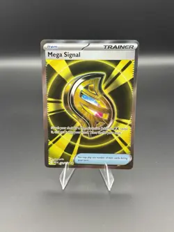 Mega Signal 171/132 Ultra Rare Gold Full Art Pokemon Card TCG Mega Evolution NM - Image 1