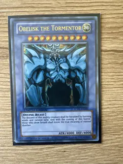 Yu-Gi-Oh! TCG Set of Egyptian God Cards (Obelisk, Ra, Slifer) LC01-EN001 2 & 3 - Image 2