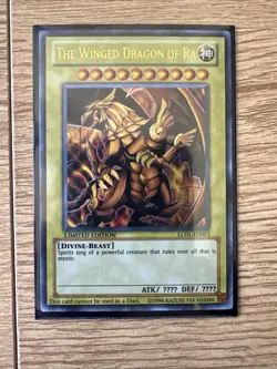 Yu-Gi-Oh! TCG Set of Egyptian God Cards (Obelisk, Ra, Slifer) LC01-EN001 2 & 3 - Image 4