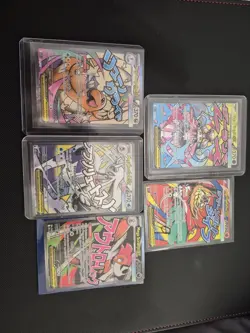 Pokemon TCG Mega Evolution 5-Card Holo Lot Japanese Mega EX Full Art Mewtwo - Image 2