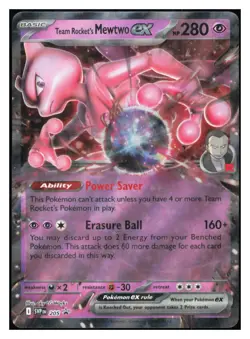 Team Rocket's Mewtwo ex Holo Promo SV: Scarlet & Violet Promo Cards 205 NM A034 - Image 1