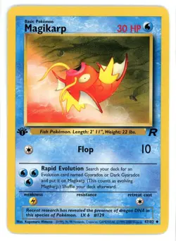 Magikarp 47/82 1st Edition Team Rocket Pokemon Card - Image 1