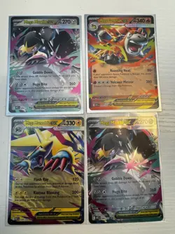 Pokemon Mega Evolutions Ex Four Card Lot. Near Mint. English - Image 1