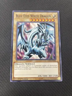 Blue-Eyes White Dragon LED3-EN006 Common Yu-Gi-Oh! Card 1st Edition - Image 1