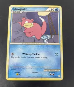 Slowpoke 81/123 Pokemon Trading Card 2010 - Image 1