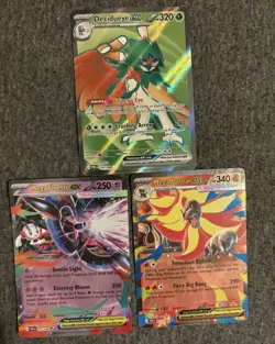 Pokemon TCG EX Mega Evolution Holo Card Lot - Decidueye, Pyroar, Floette, 3 - Image 1