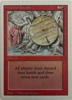 MTG Wheel of Fortune Revised Edition Reserved List LP Vintage Rare - Image 1