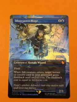 Snapcaster Mage (Borderless) (Chocobo Track Foil) Commander: Final Fantasy Foil - Image 1