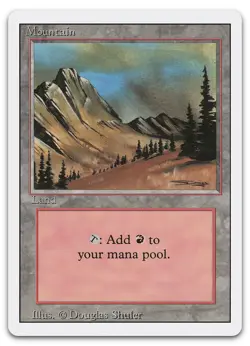 Mountain (C) #292 (NM) Revised Edition 3ED Magic MTG - Image 1