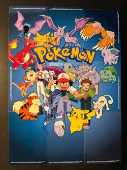 9 POKEMON TOPPS 1998 TV ANIMATION EDITION TV CARD PUZZLE - Image 1