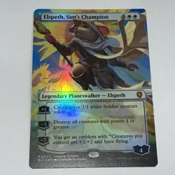 MTG FOIL SHOWCASE BORDERLESS Elspeth, Sun’s Champion - Image 1