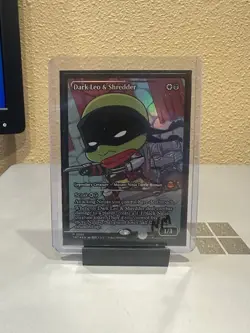 Dark Leo and Shredder - Showcase - Foil - 289 - MTG: TMNT - Image 1