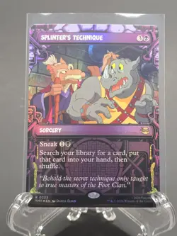 Splinter's Technique Foil (Showcase) R Teenage Mutant Ninja Turtles 233 NM - Image 1