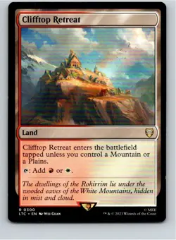 Magic the Gathering Clifftop Retreat Commander: The Lord of the Rings: MTG - Image 1