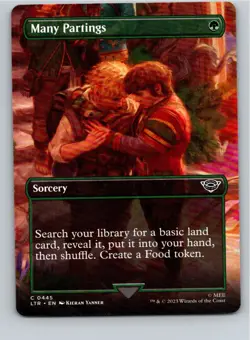 Magic the Gathering Many Partings Borderless Lord of the Rings MTG Free Shipping - Image 1
