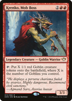 Krenko, Mob Boss #15 (MP) Speed vs Cunning DDN Magic MTG - Image 1