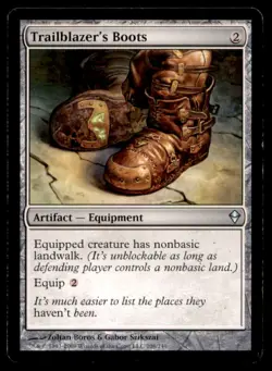 Trailblazer's Boots LP Light Play Zendikar MTG [5893] - Image 1