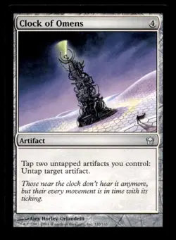 MTG Clock of Omens LP Light Play Fifth Dawn [1870] - Image 1