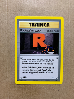 1st GERMAN Rocket's Hideout 63/64 Neo Revelation - Uncommon Pokemon Card - EXC - Image 1