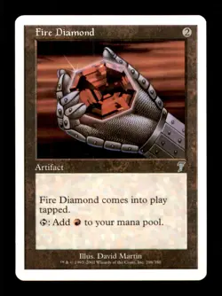 Fire Diamond LP Light Play Seventh Edition MTG [10345] - Image 1