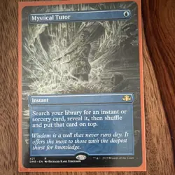Mystical Tutor Borderless Dominaria Remastered Rare 421 English Regular - Image 1