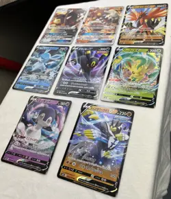 Japanese Card Lot Of 8 Pokemon V Mawile, Heatran, Zapdos, Eevee Heroes TCG - Image 3
