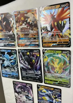 Japanese Card Lot Of 8 Pokemon V Mawile, Heatran, Zapdos, Eevee Heroes TCG - Image 4