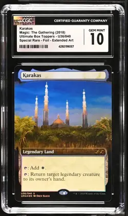 KARAKAS POP1🔥 GEM MINT 10 ULTIMATE MASTERS BOX TOPPER FOIL CGC Graded MtG - Image 1