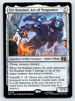 Tri-Sentinel, Act of Vengeance Marvel Super Heroes Commander #115 Magic TCG - Image 1
