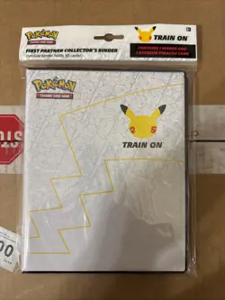 Pokemon 25th Anniversary First Partner Collector's Binder SEALED w/Pikachu 820650809606 - Image 1