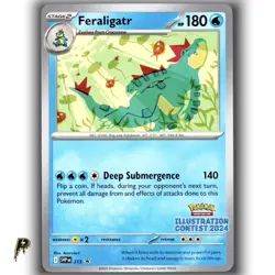 Pokemon Illustration Contest 2024 Feraligatr SVP 213 Promo Card NM - Image 1