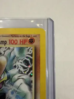 Giovanni's Machamp 6/132 Gym Challenge Holo Pokemon TCG Vintage WOTC MP - Image 3